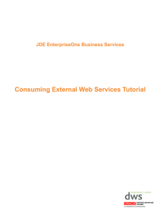 Consuming External Web Services Tutorial