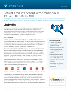 JOBVITE RECRUITS EVIDENT.IO TO SECURE CLOUD