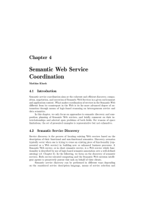 Semantic Web Service Coordination