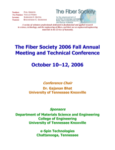 The Fiber Society 2006 Fall Annual Meeting and Technical