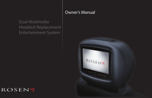 Dual Mutimedia Headrest Replacement Entertainment System