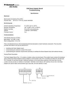 1395 Node Adapter Board Troubleshooting - Allen