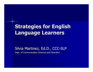 Strategies for English Language Learners
