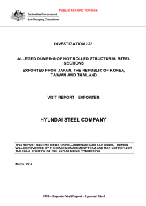 hyundai steel company - at www.adcommission.gov.au.