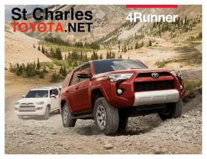 2014 4Runner Brochure - North Hollywood Toyota