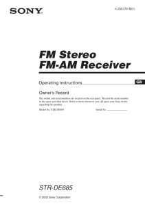 FM Stereo FM-AM Receiver
