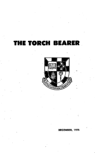 the torch bearer - Sydney Church of England Grammar School