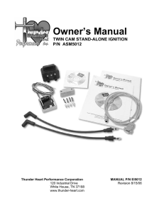 Owner`s Manual - Thunder Heart Performance Corp.