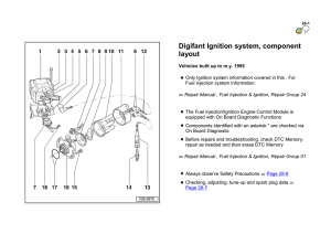 Digifant Ignition system, component layout