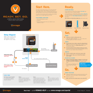 Vonage V-PoRTaL Phone aDaPTeR