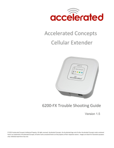 6200-FX Trouble Shooting Guide