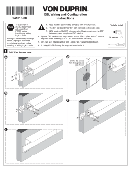 QEL Wiring And Configuration Instructions 941016 00