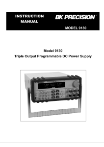 bk precision manual power supply 9130