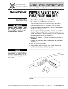 POWER ASSIST MAXI FUSE/FUSE HOLDER