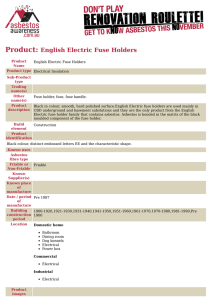 Product: English Electric Fuse Holders