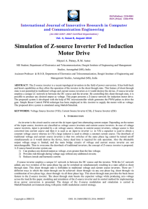 Simulation of Z-source Inverter Fed Induction Motor Drive