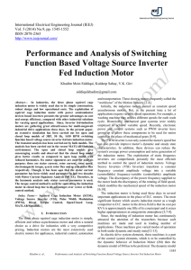 Performance and Analysis of Switching Function Based Voltage