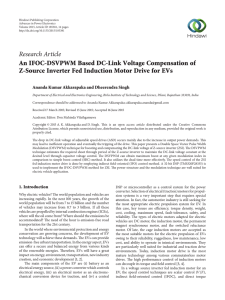 An IFOC-DSVPWM Based DC-Link Voltage Compensation of Z