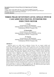 three phase seventeen level single switch cascaded multilevel