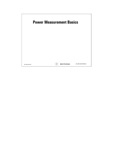 Power Measurement Basics