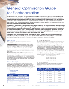 General Electroporation Optimization Guide
