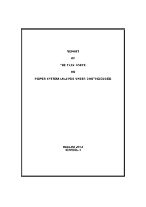 report of the task force on power system analysis under