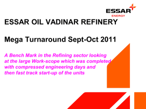 Mega Turnaround Execution of Jamnagar Refinery