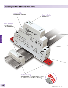 Advantages of the 861 Solid State Relay