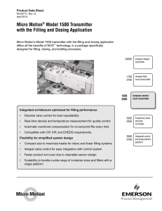 1500 Filling Transmitter PDS