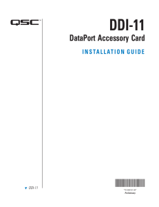 DDI-11 - Shure Distribution