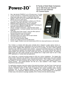 C Family Solid State Contactor Data Bulletin - Power-io
