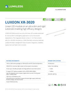 LUXEON XR-3020 Datasheet