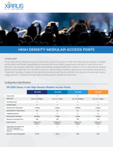 high density modular access points