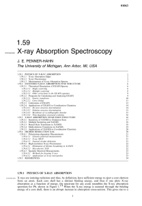 1.59 X-ray Absorption Spectroscopy