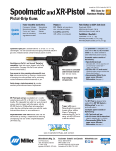 M/1.73 Spoolmatic and XR-Pistol Guns - English