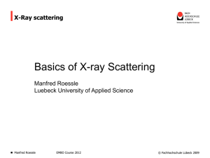 Basics of X-ray Scattering