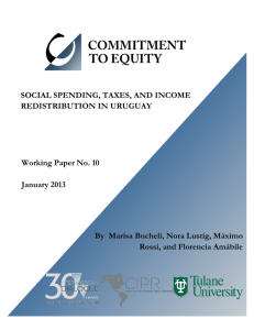 Social Spending, Taxes, and Income Redistribution in Uruguay