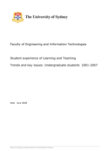 Faculty of Engineering and Information Technologies Student