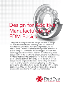 Design for Additive Manufacturability: FDM Basics