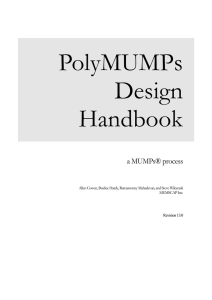 PolyMUMPs Design Rules