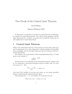 Two Proofs of the Central Limit Theorem
