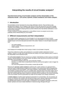 Interpreting the results of circuit breaker analysis