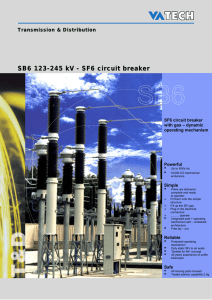 SB6 123-245 kV - SF6 circuit breaker