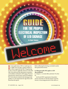 Guide for Electrical Inspection of LED Signs