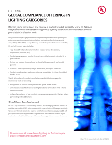 Global Compliance Lighting Offerings - Industries