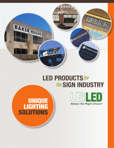 LED PRODUCTSfor SIGN INDUSTRY