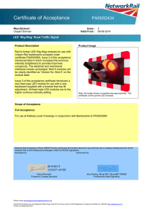 Product Acceptance Certificate - UK