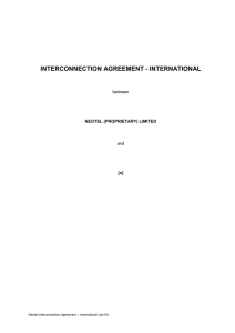 Interconnect Agreement - International