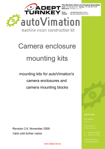 Camera enclosure mounting kits