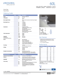 Wall/Slot® 6000 LED